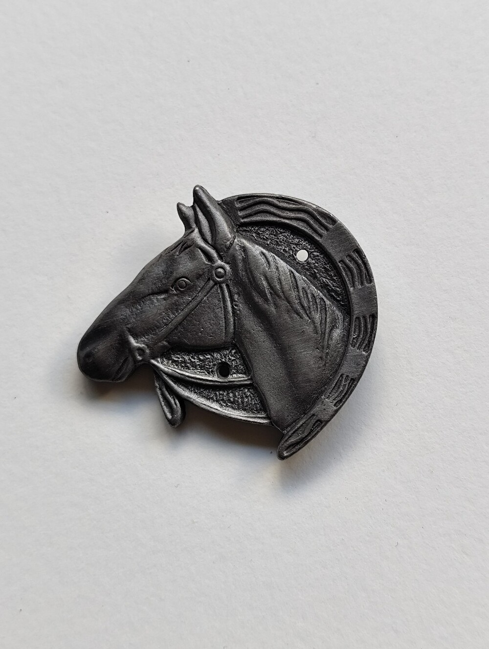 3/$25💙Vintage Torino Horse Head Horseshoe Metal Brooch